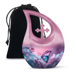 Butterfly Cremation Urn: Unusual Urn For Adult Human Ashes