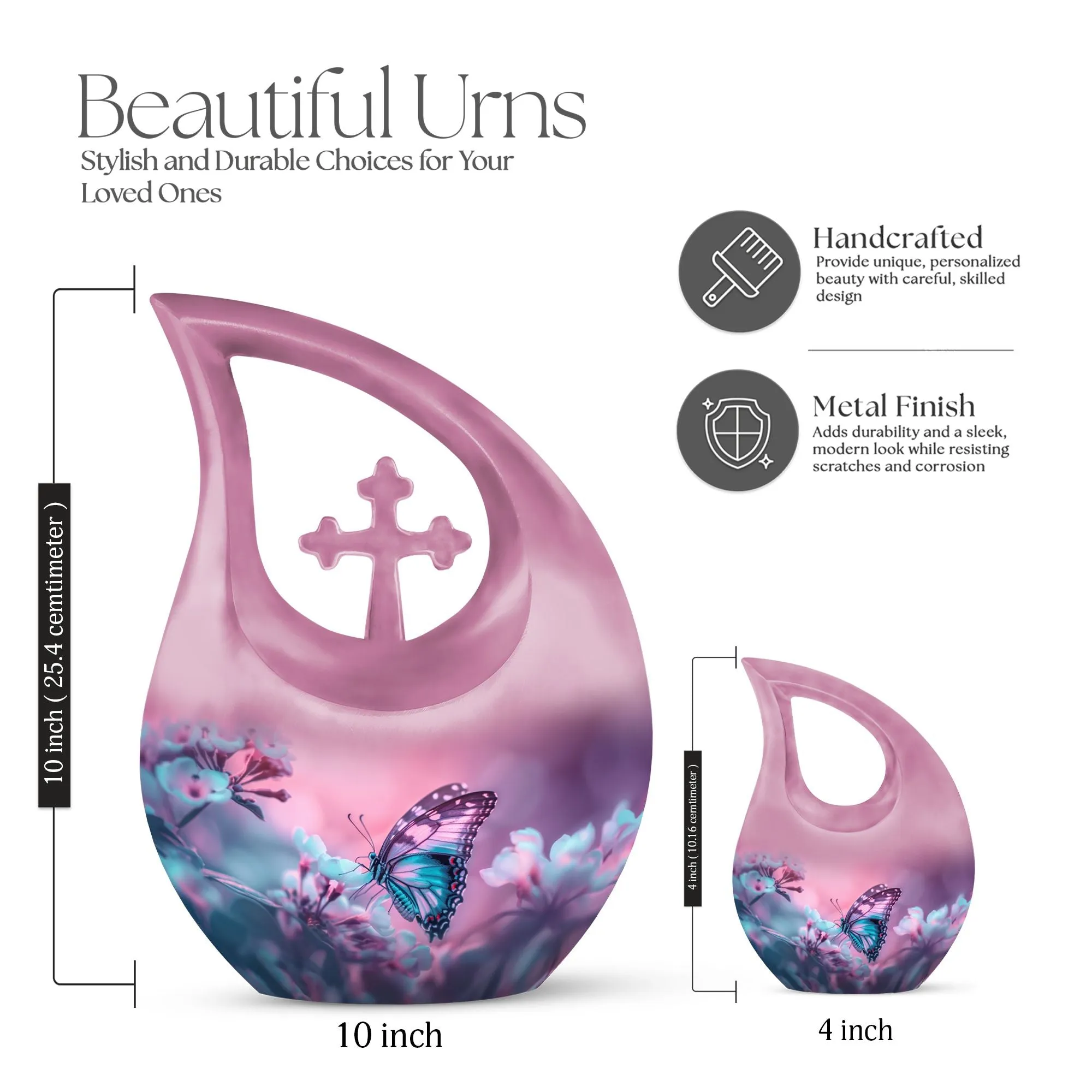 Butterfly Cremation Urn: Unusual Urn For Adult Human Ashes