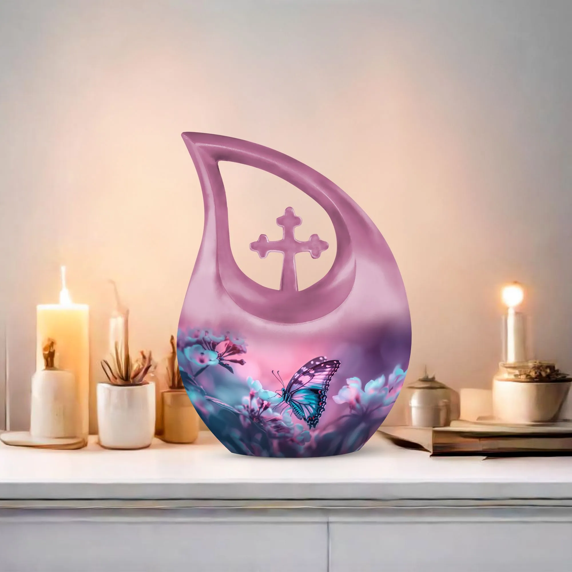 Butterfly Cremation Urn: Unusual Urn For Adult Human Ashes