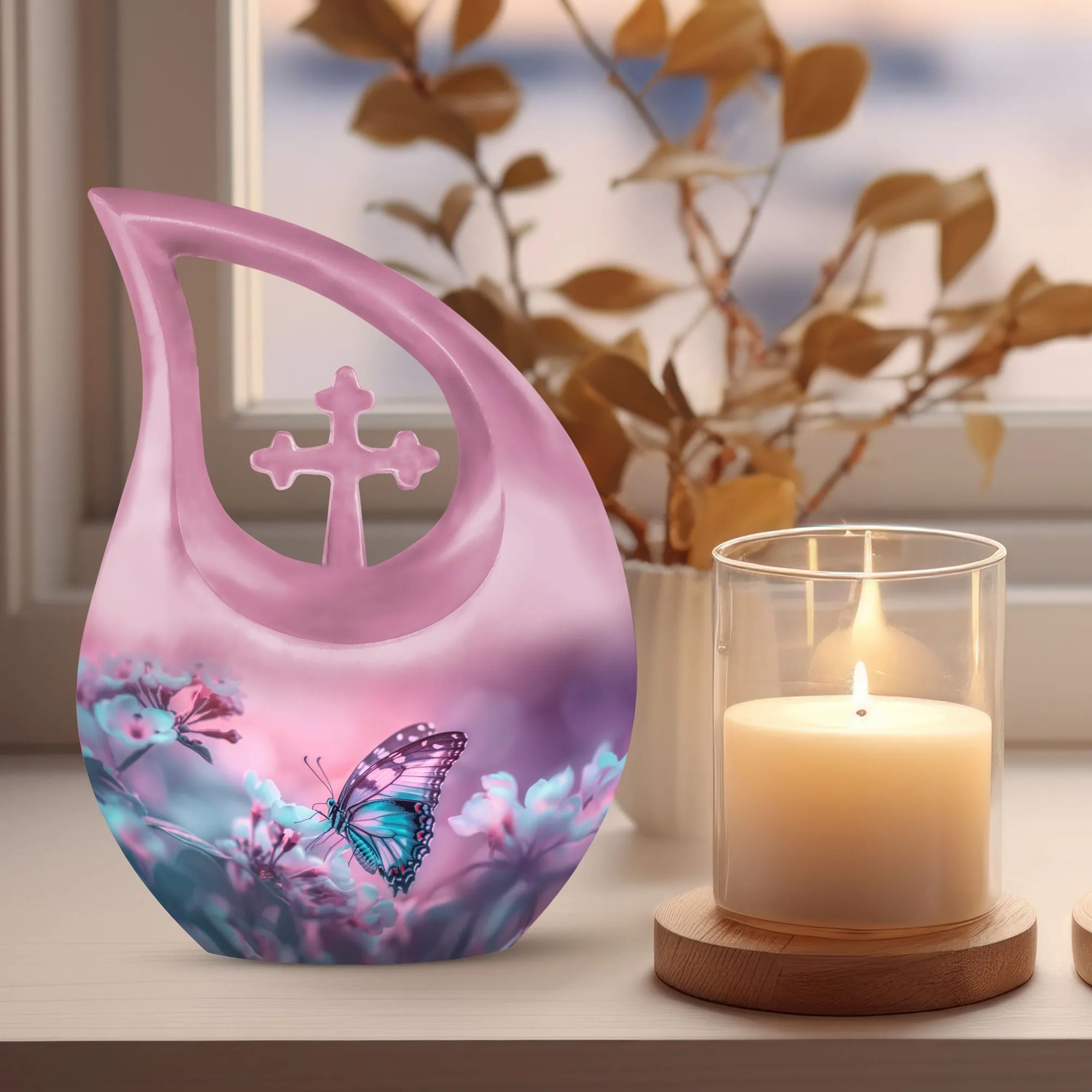 Butterfly Cremation Urn: Unusual Urn For Adult Human Ashes