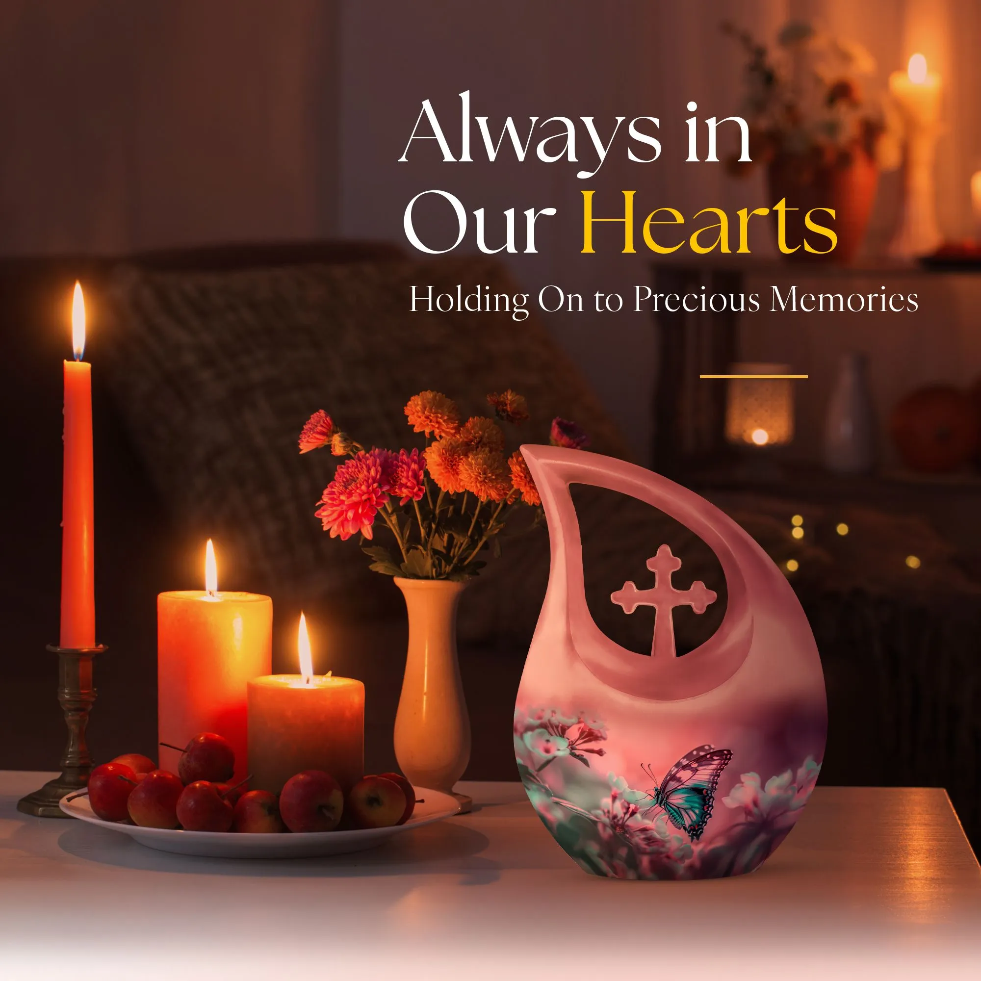 Butterfly Cremation Urn: Unusual Urn For Adult Human Ashes