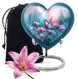 Butterfly Urn: Elegant Memorial Urn for Adult Human Ashes, Distinctive Funeral Burial