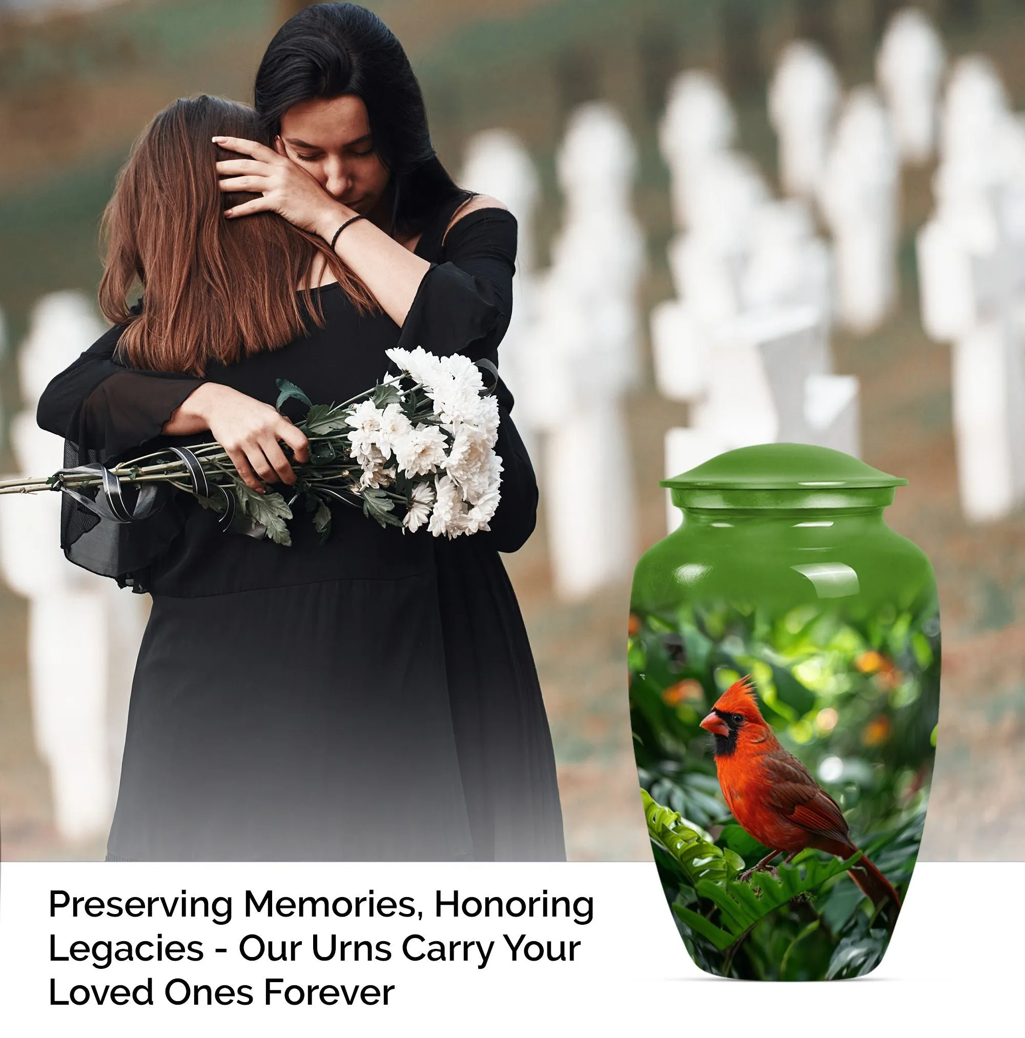 Cardinal Bird Cremation Urn: Dignified Memorial for Beloved Ones