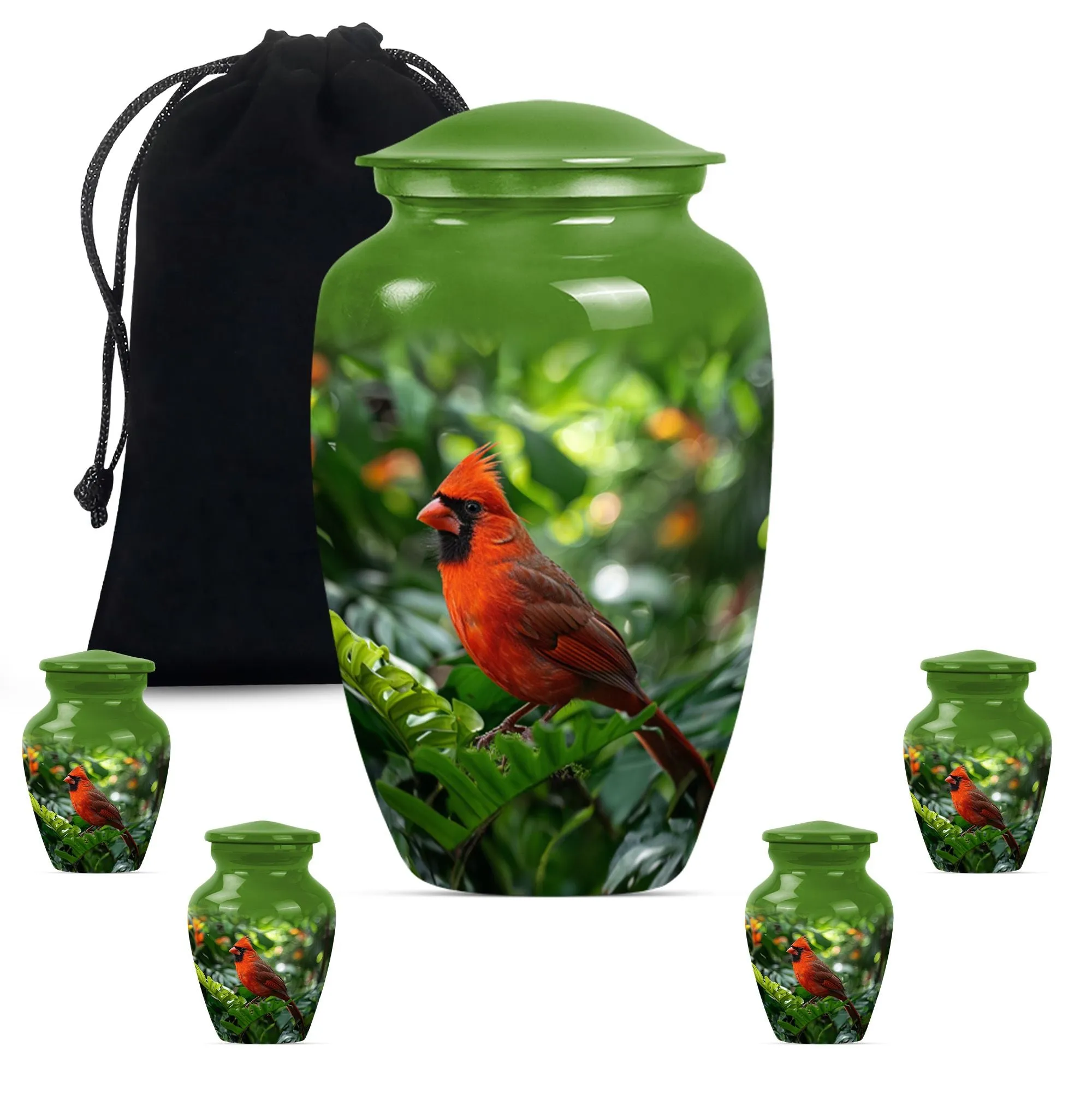 Cardinal Bird Cremation Urn: Dignified Memorial for Beloved Ones