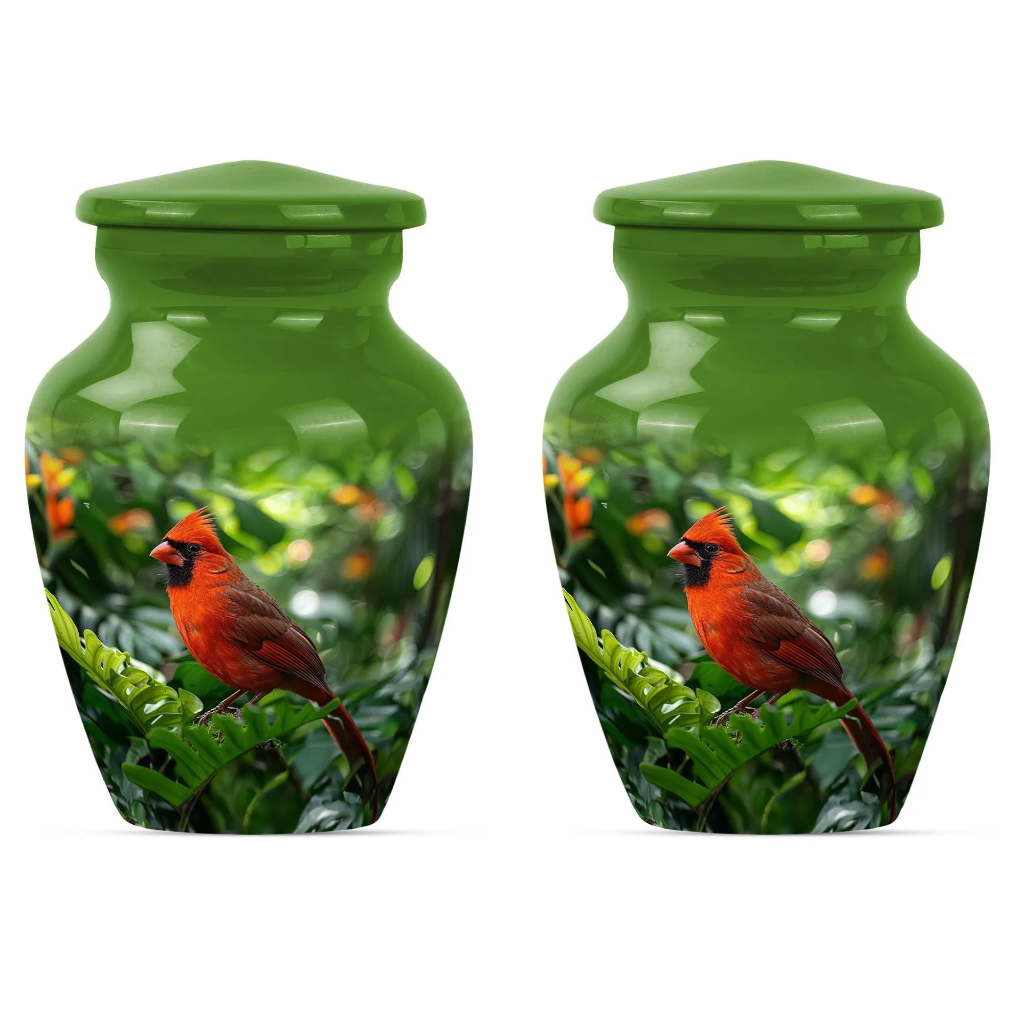 Cardinal Bird Cremation Urn: Dignified Memorial for Beloved Ones