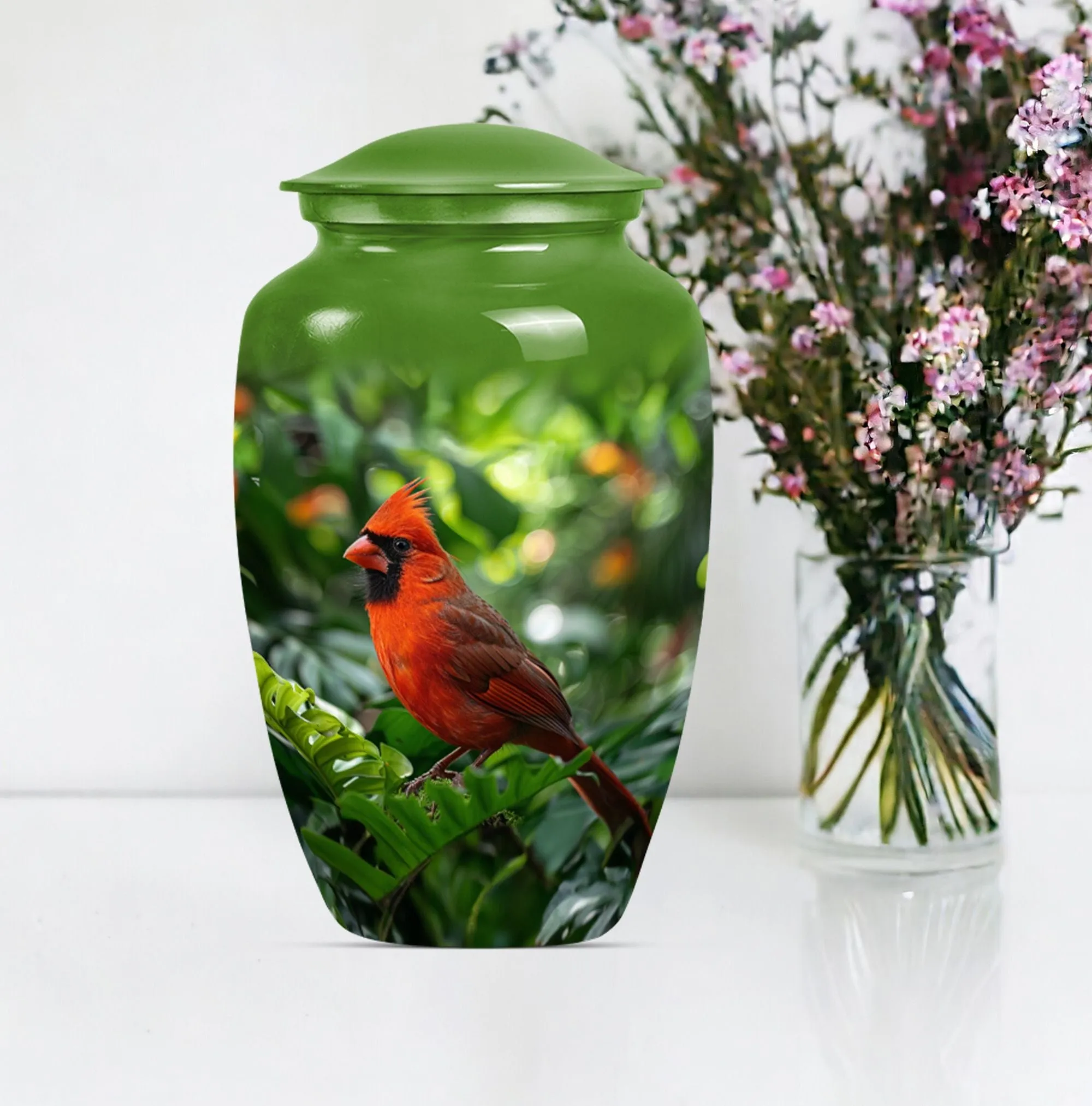 Cardinal Bird Cremation Urn: Dignified Memorial for Beloved Ones
