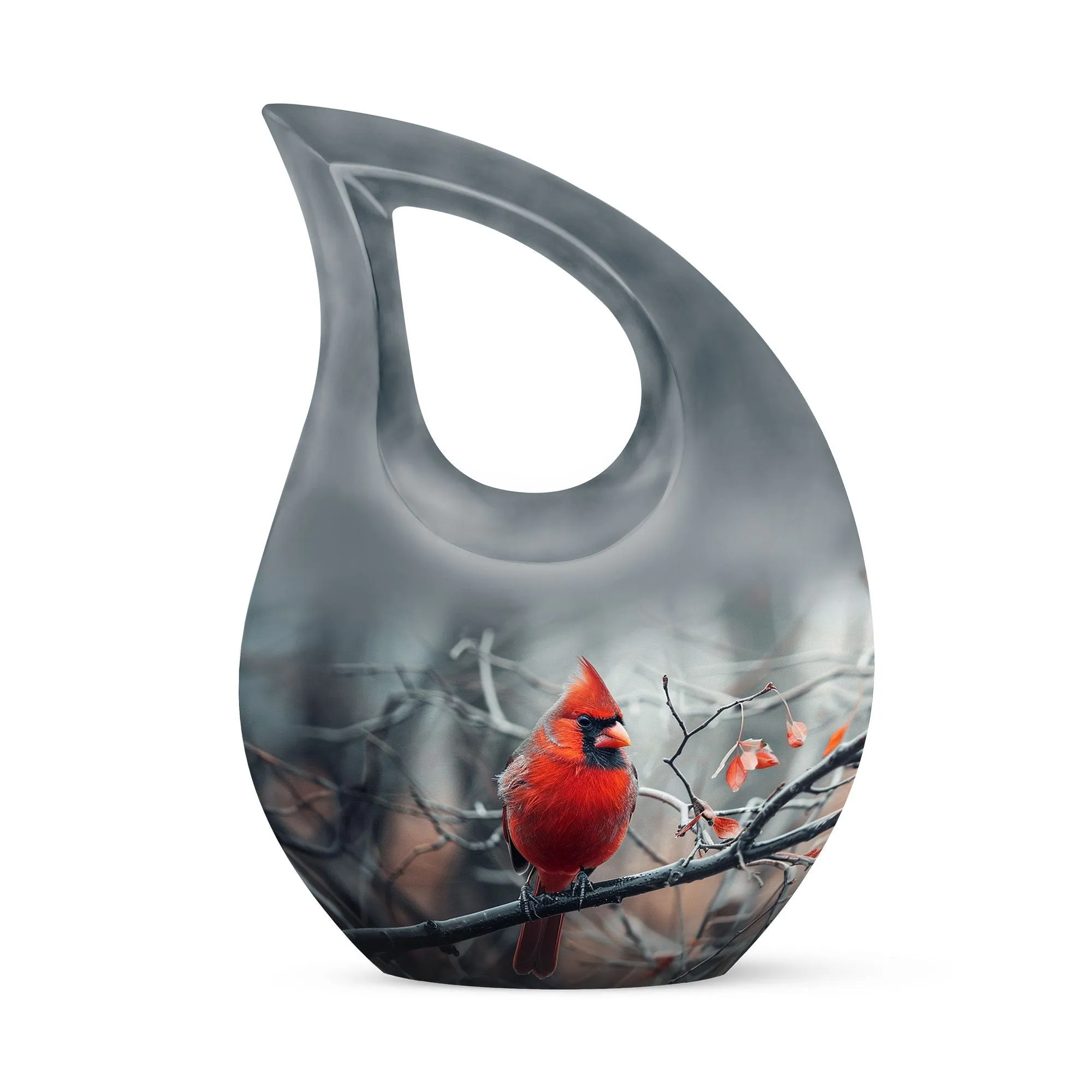 Cardinal Bird Keepsake: Cherished Memory Ash Urn