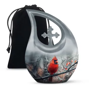Cardinal Bird Keepsake: Cherished Memory Ash Urn