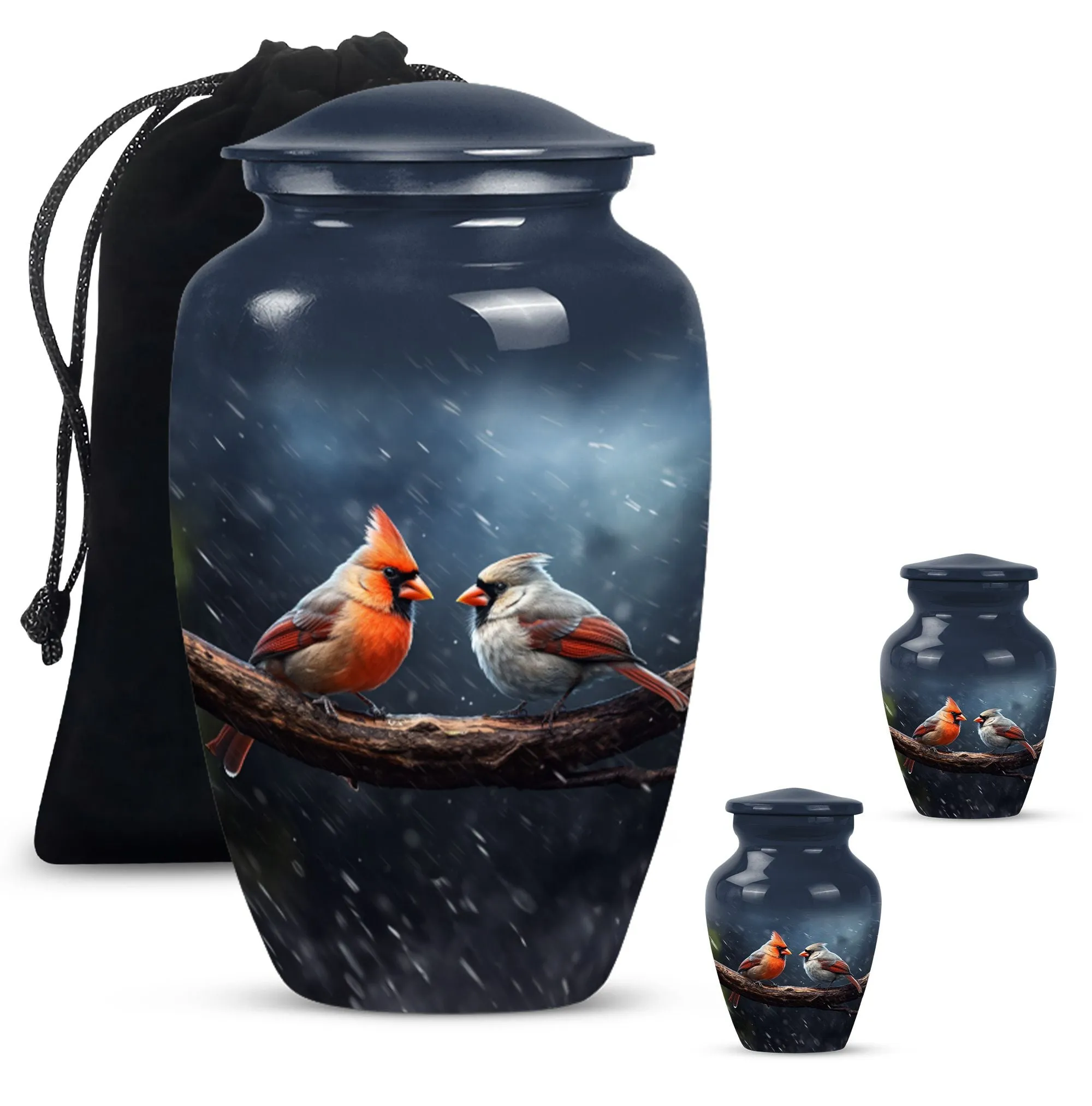 Cardinal Bird Legacy: Memorable Cremation Urn