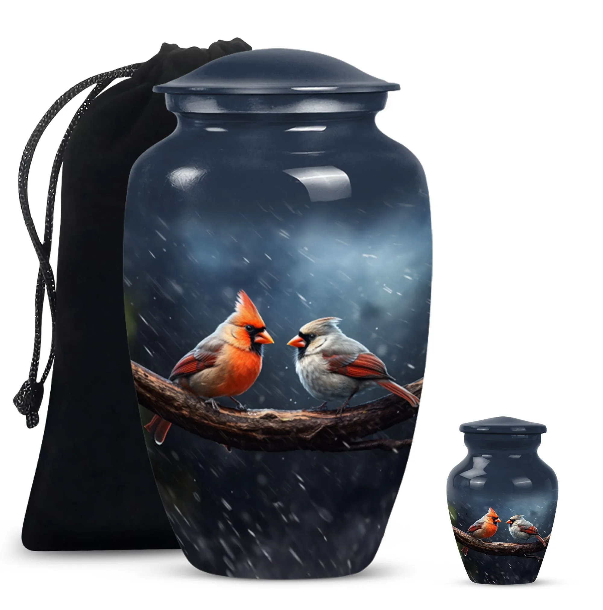 Cardinal Bird Legacy: Memorable Cremation Urn