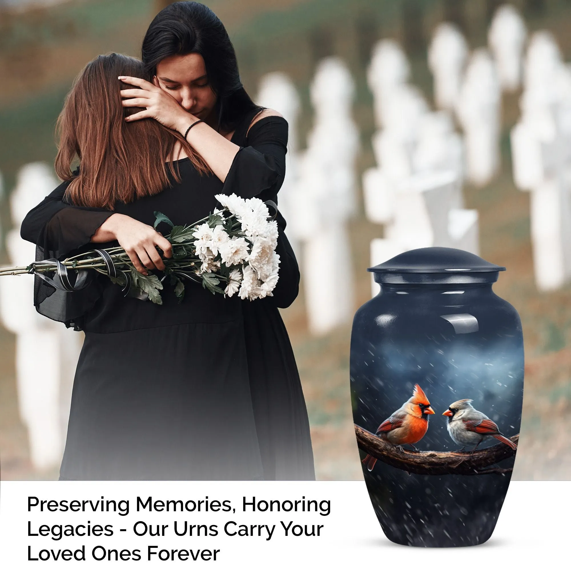 Cardinal Bird Legacy: Memorable Cremation Urn