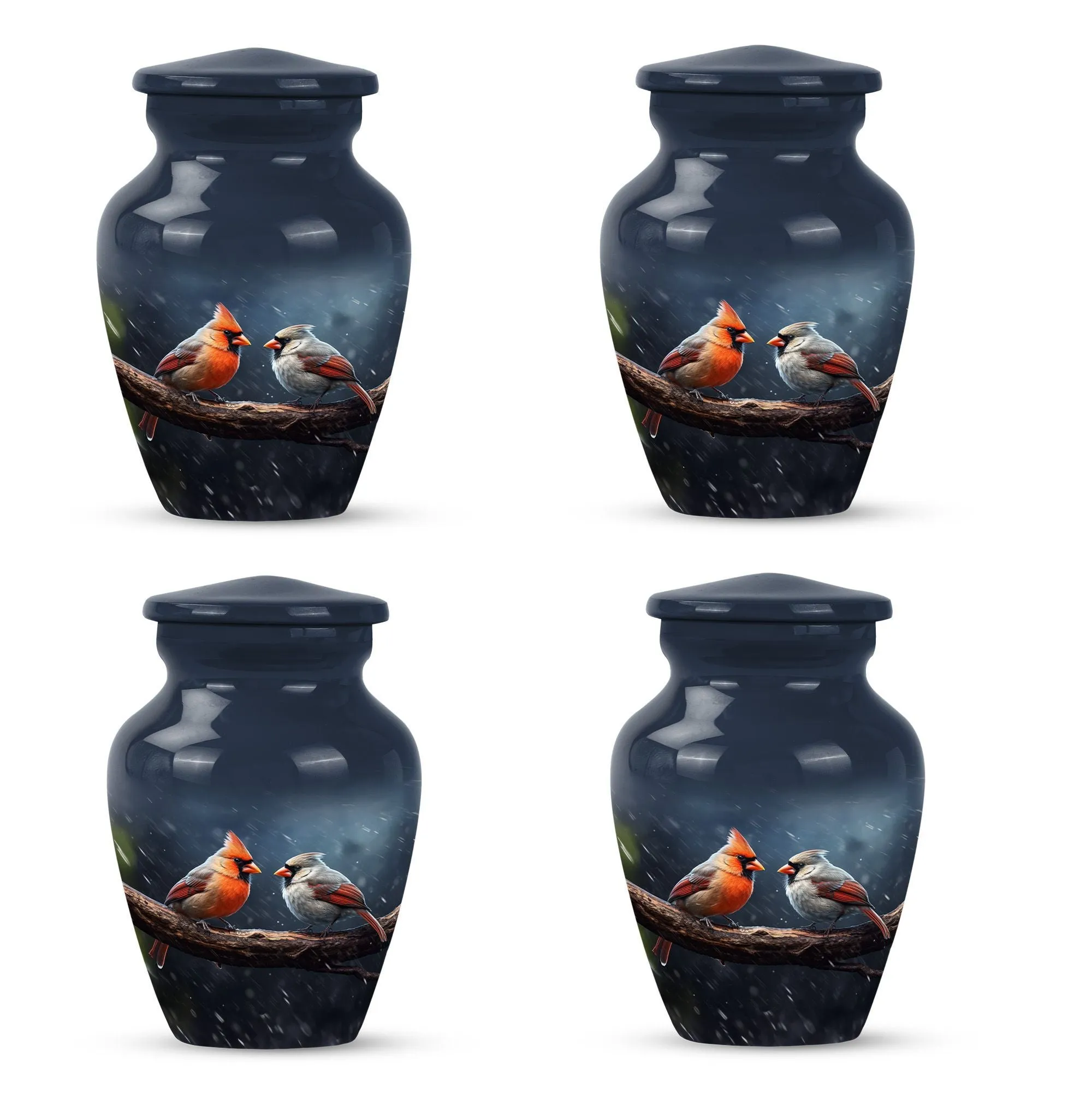 Cardinal Bird Legacy: Memorable Cremation Urn