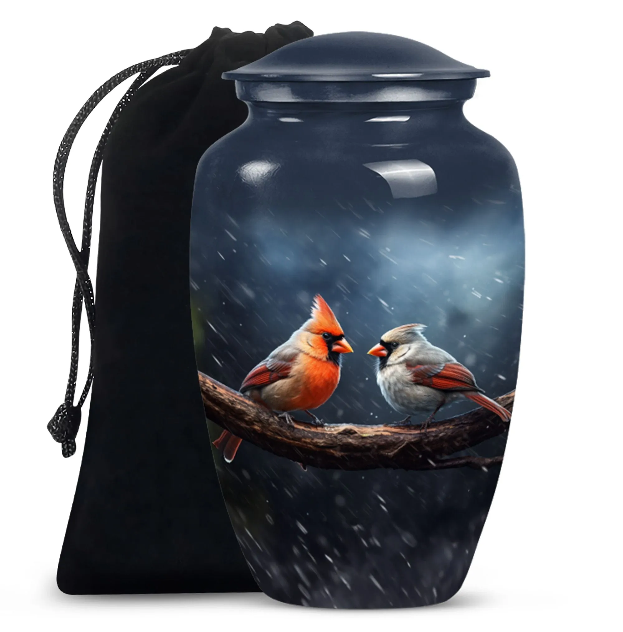 Cardinal Bird Legacy: Memorable Cremation Urn