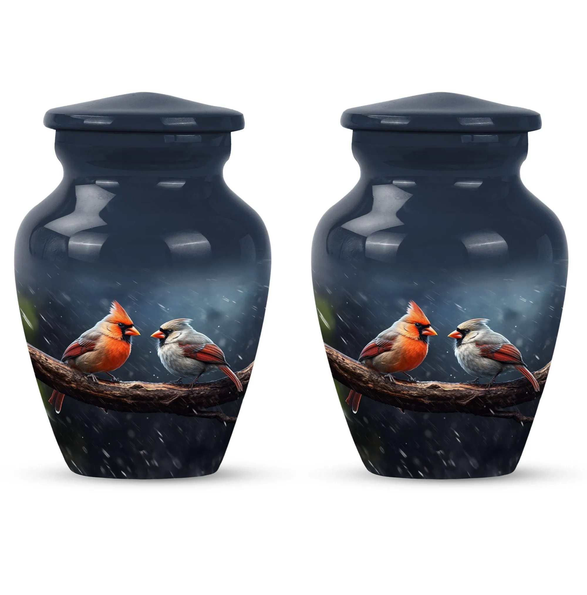 Cardinal Bird Legacy: Memorable Cremation Urn