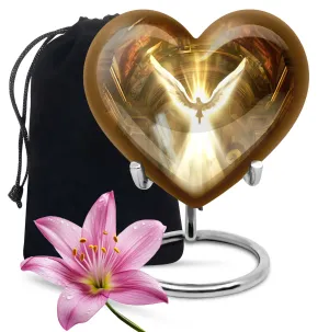 Catholic Cremation Urn - Sublime Medium Vessel for Human Ashes