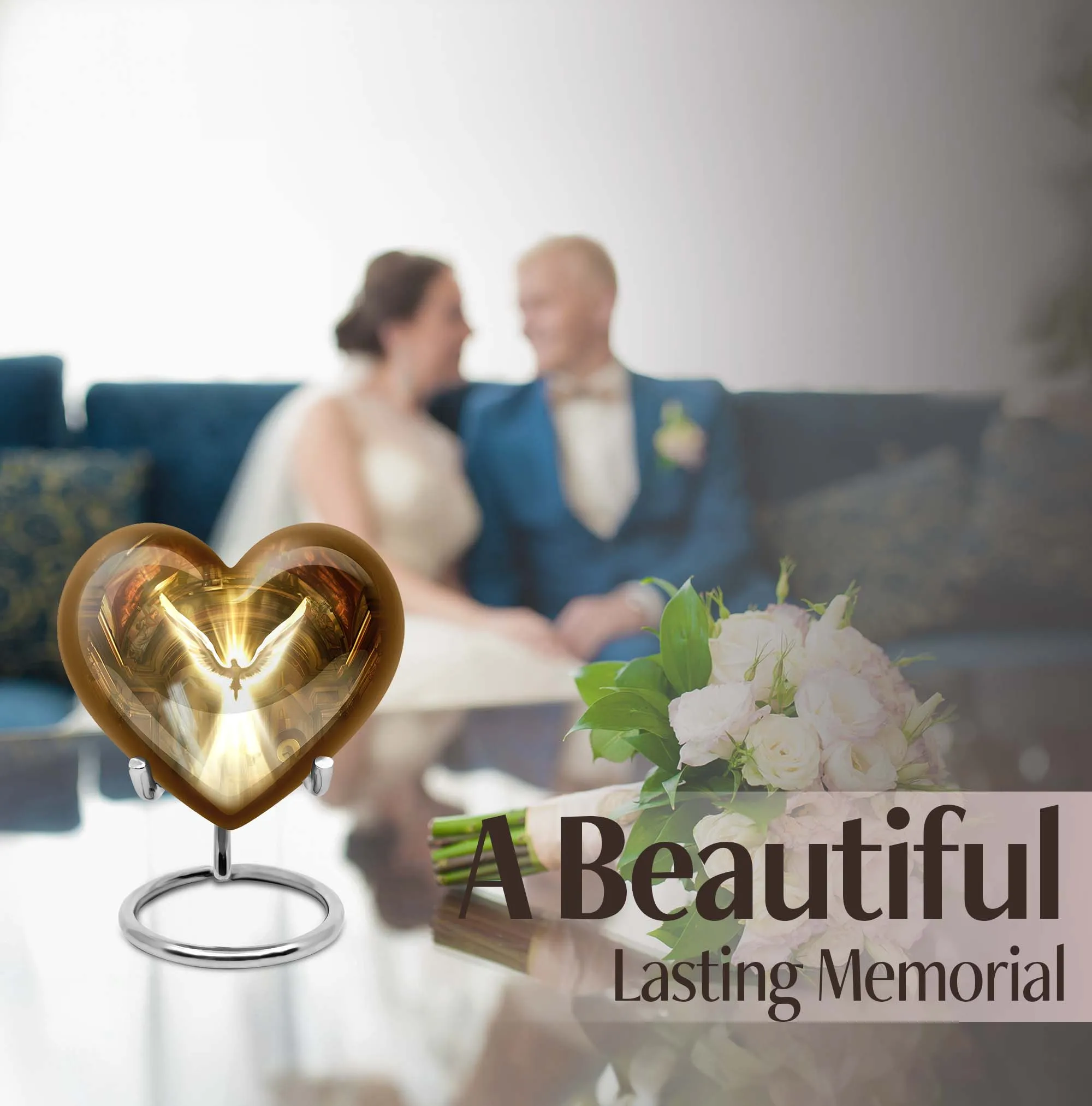 Catholic Cremation Urn - Sublime Medium Vessel for Human Ashes