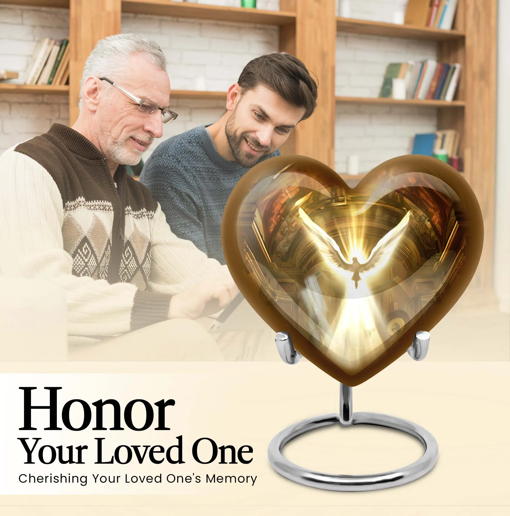 Catholic Cremation Urn - Sublime Medium Vessel for Human Ashes