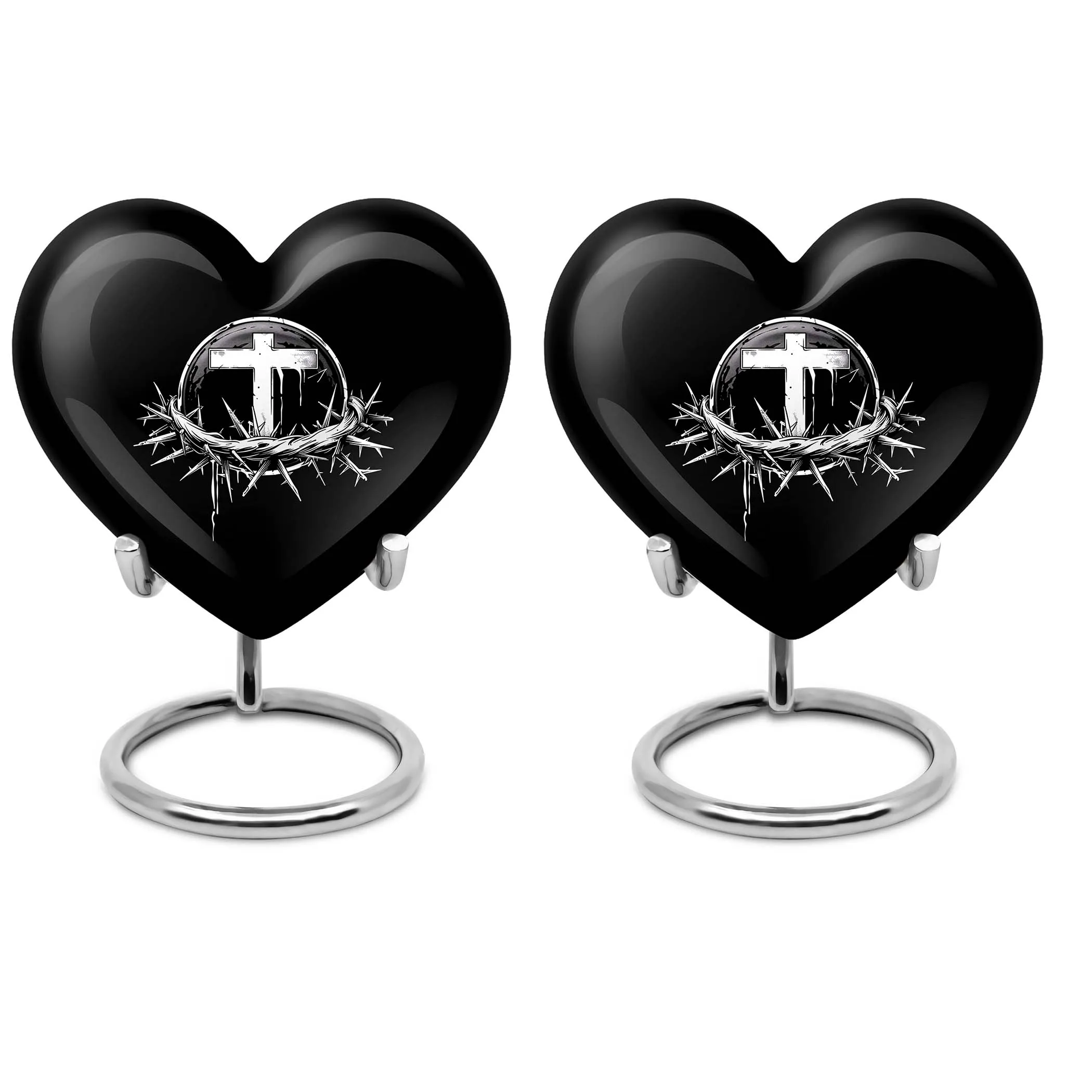Catholic Funeral Ash Urn - Unique Cremation Keepsake