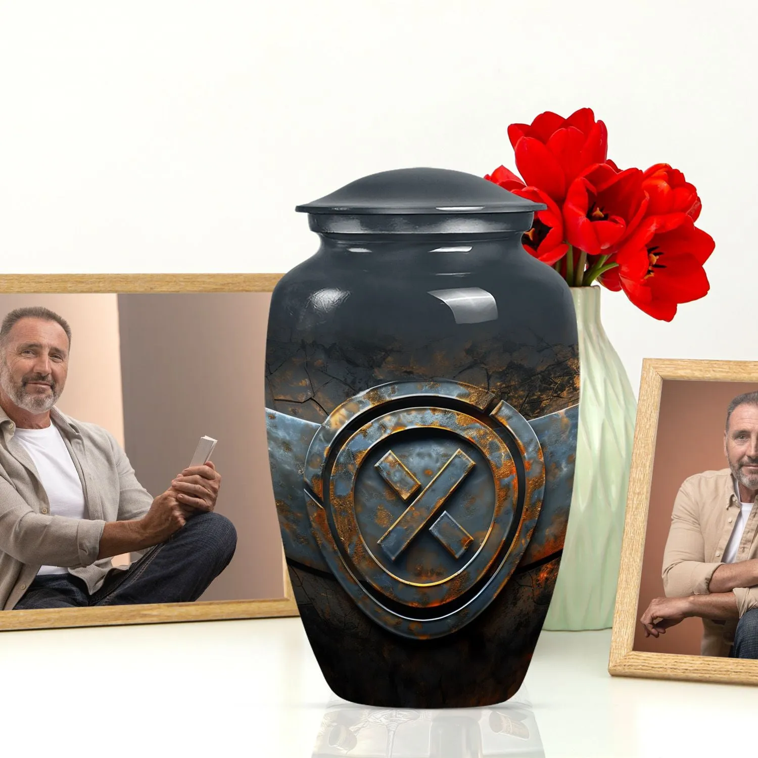 Catholic Remembrance: Elegant Memorial Urn for Treasured Ashes