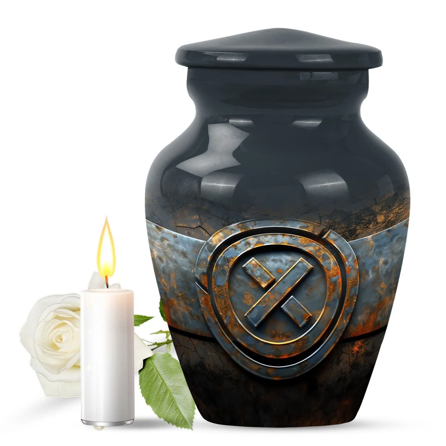 Catholic Remembrance: Elegant Memorial Urn for Treasured Ashes