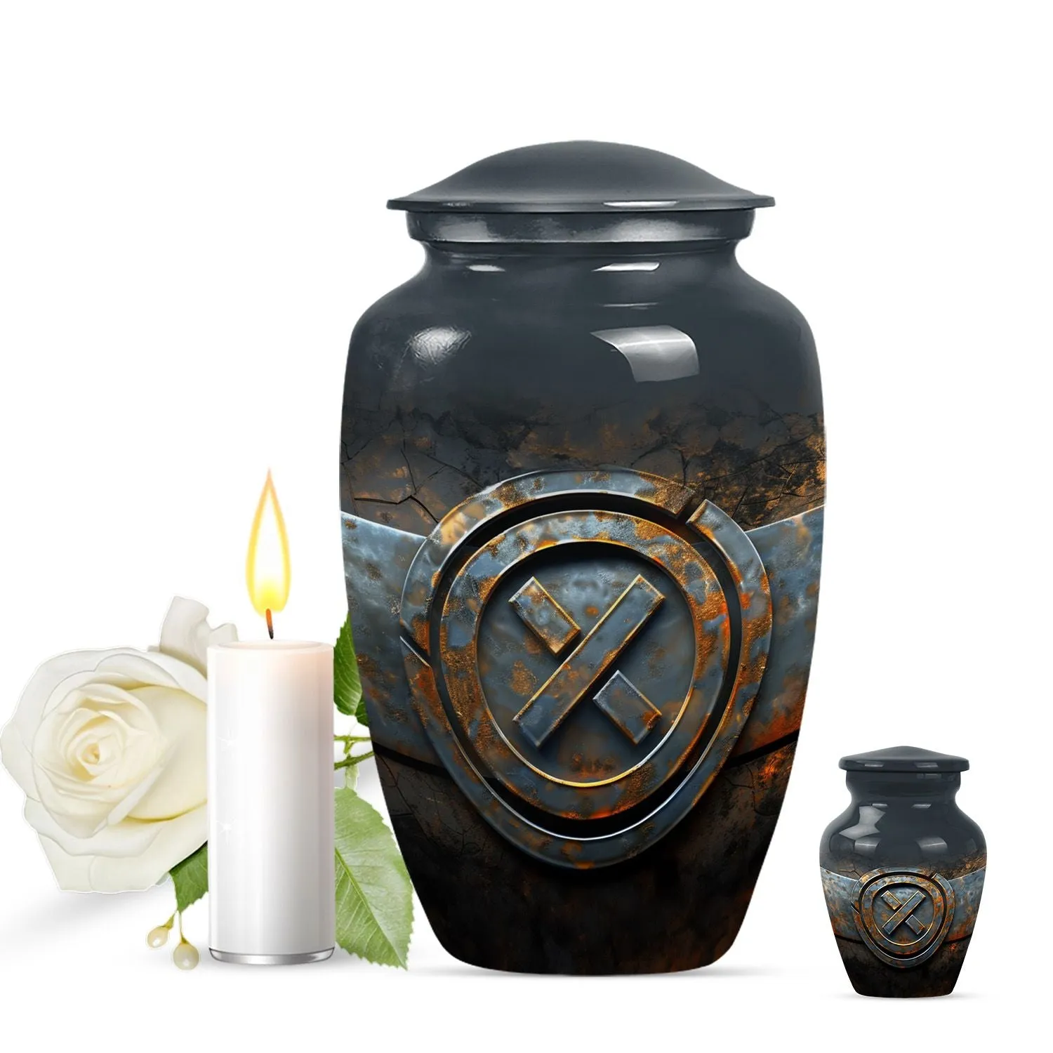 Catholic Remembrance: Elegant Memorial Urn for Treasured Ashes