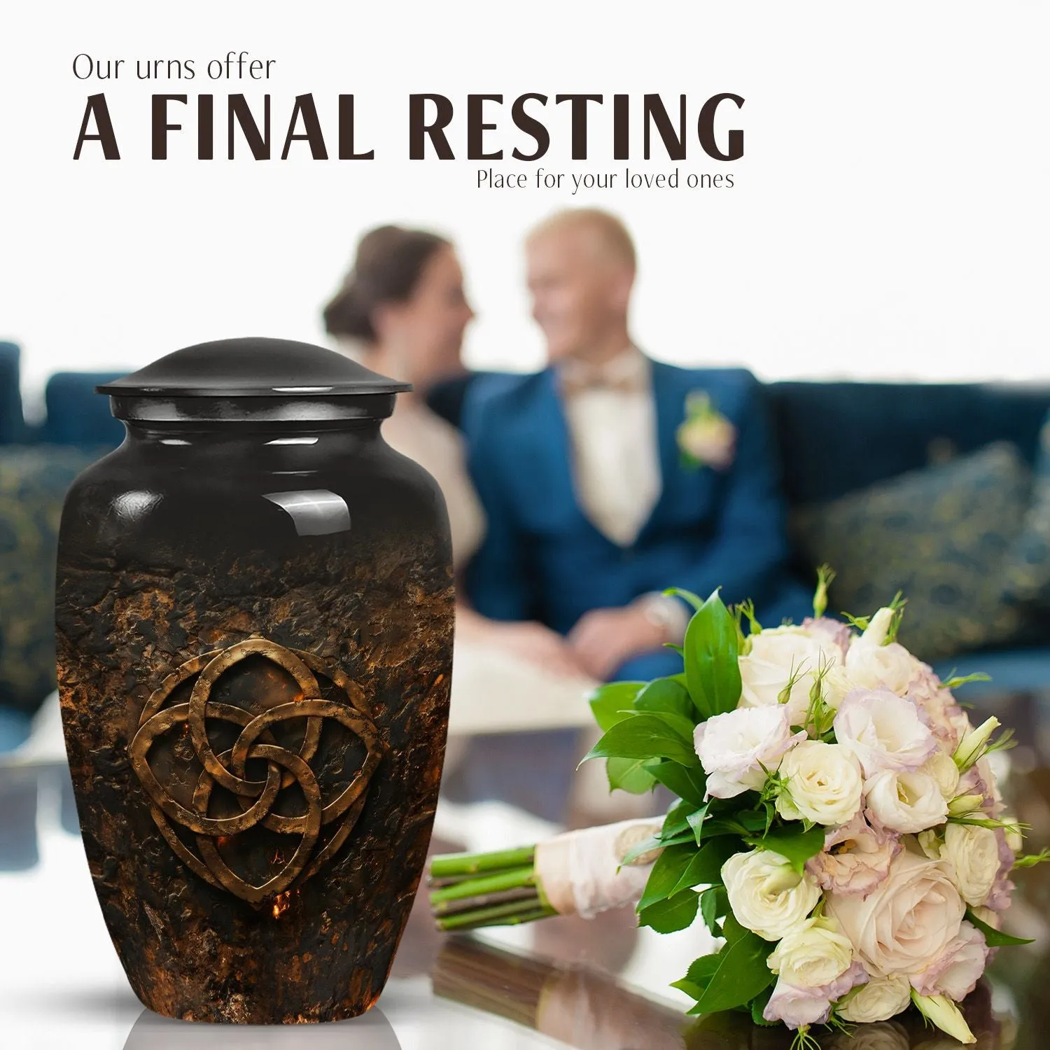 Catholic Tribute: Reverent Memorial Urn for Eternal Rest