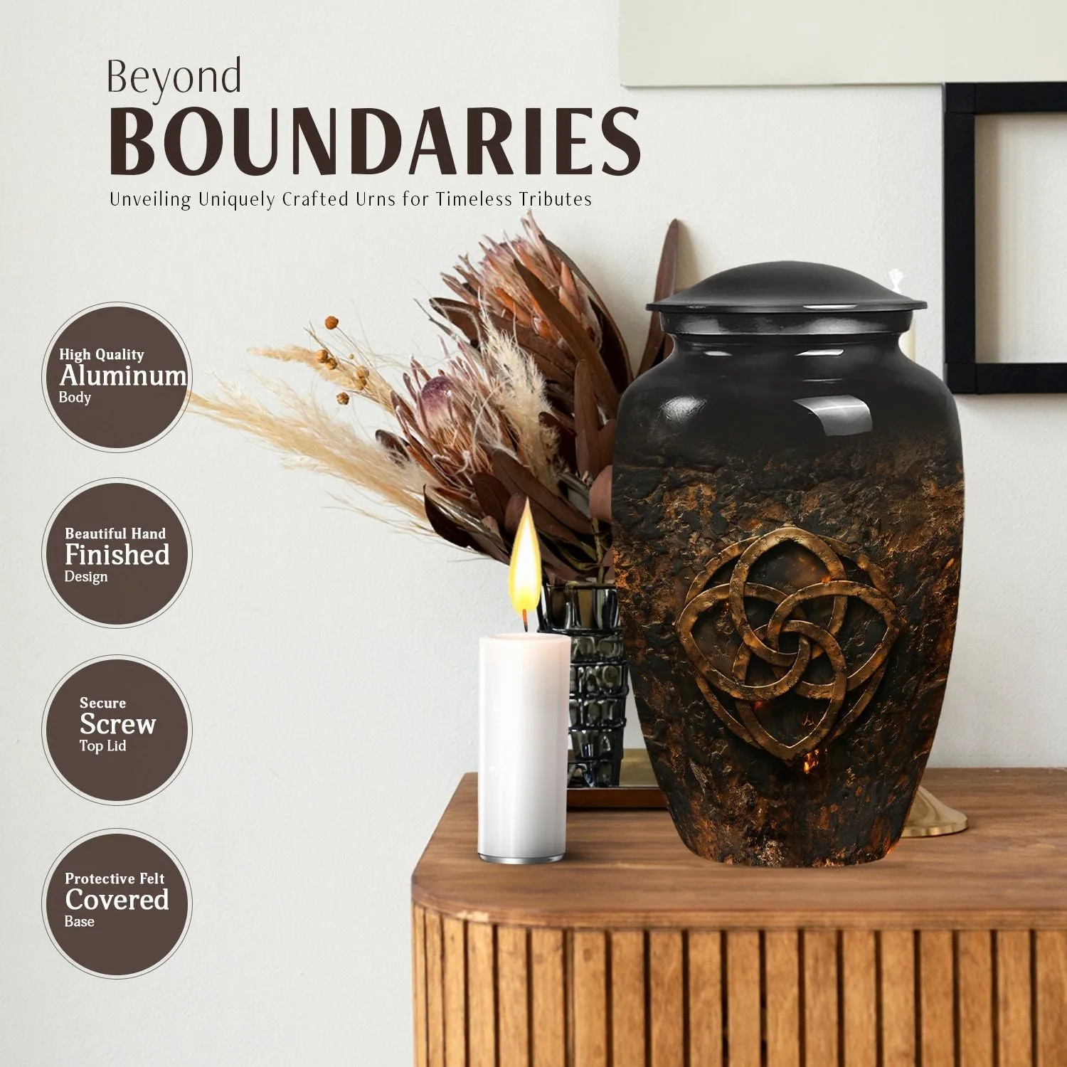 Catholic Tribute: Reverent Memorial Urn for Eternal Rest