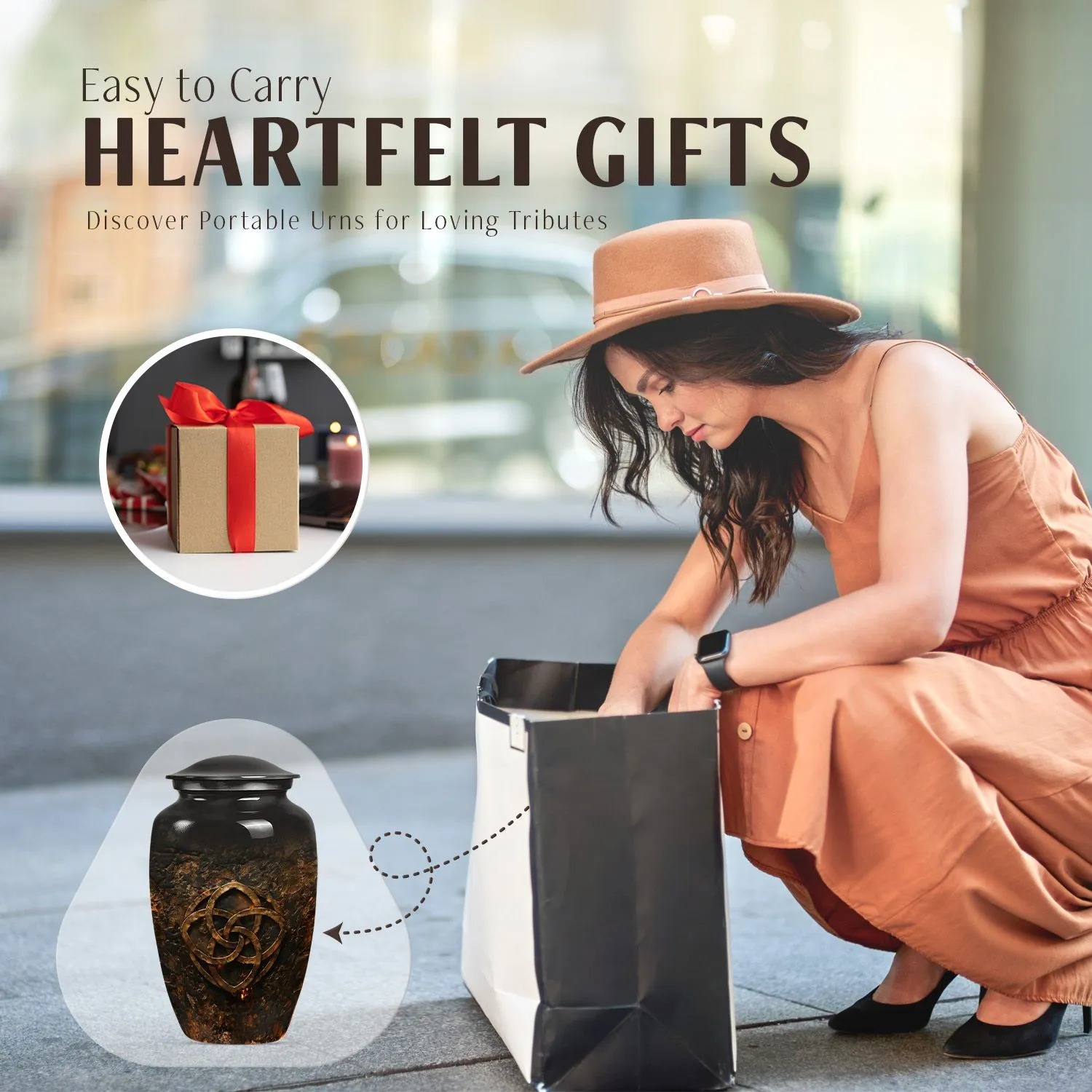 Catholic Tribute: Reverent Memorial Urn for Eternal Rest
