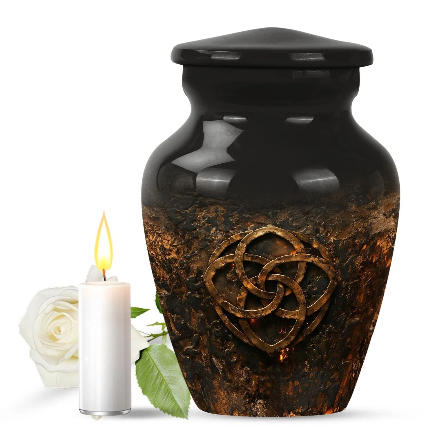Catholic Tribute: Reverent Memorial Urn for Eternal Rest
