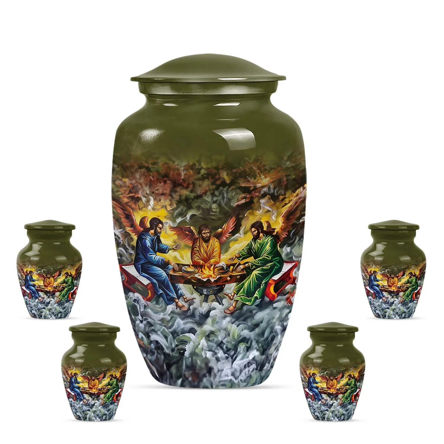 Catholic Urn - Engraveable Cremation Urn for Cherished Memorials