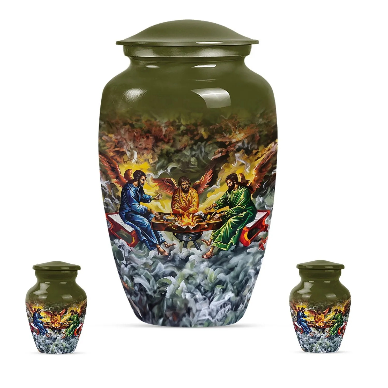 Catholic Urn - Engraveable Cremation Urn for Cherished Memorials
