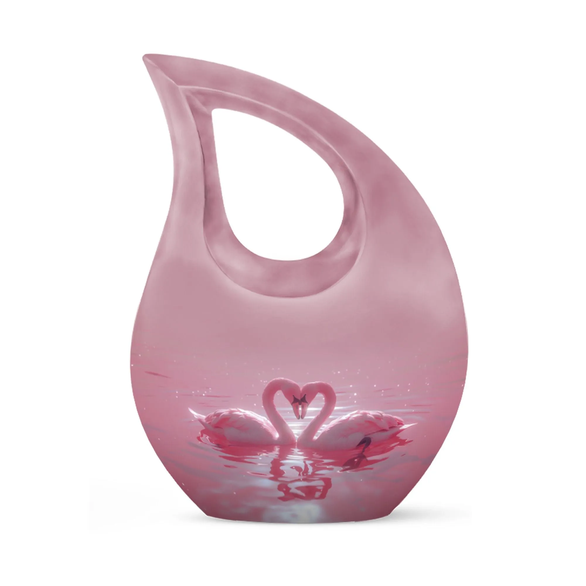 Cherished Swan Sanctuary A Commemorative Urn for a Mother's