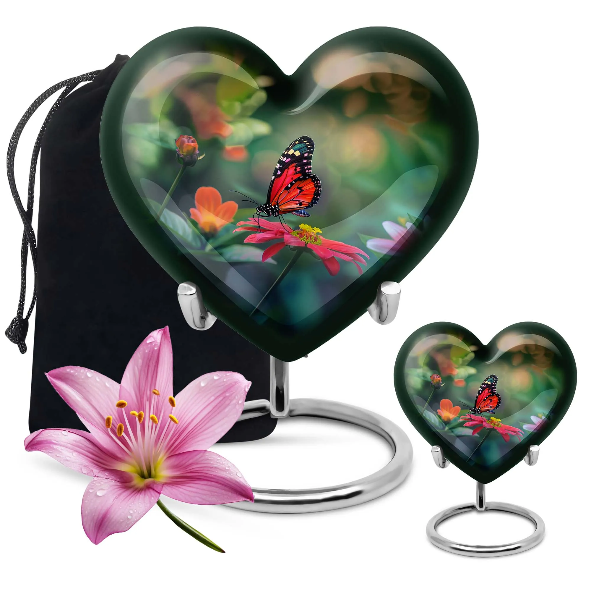 Cherishing Butterfly: A Tranquil Memorial Urn for Remembrance