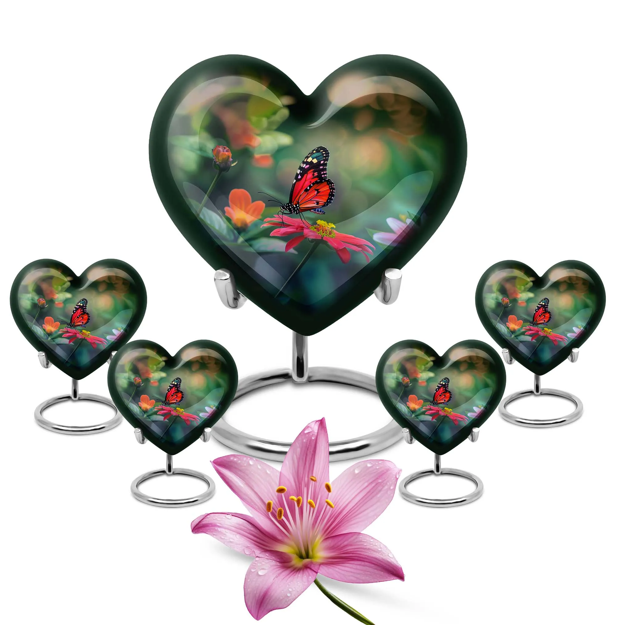 Cherishing Butterfly: A Tranquil Memorial Urn for Remembrance