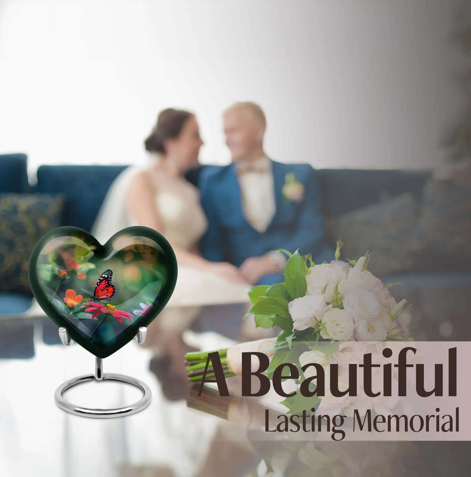 Cherishing Butterfly: A Tranquil Memorial Urn for Remembrance
