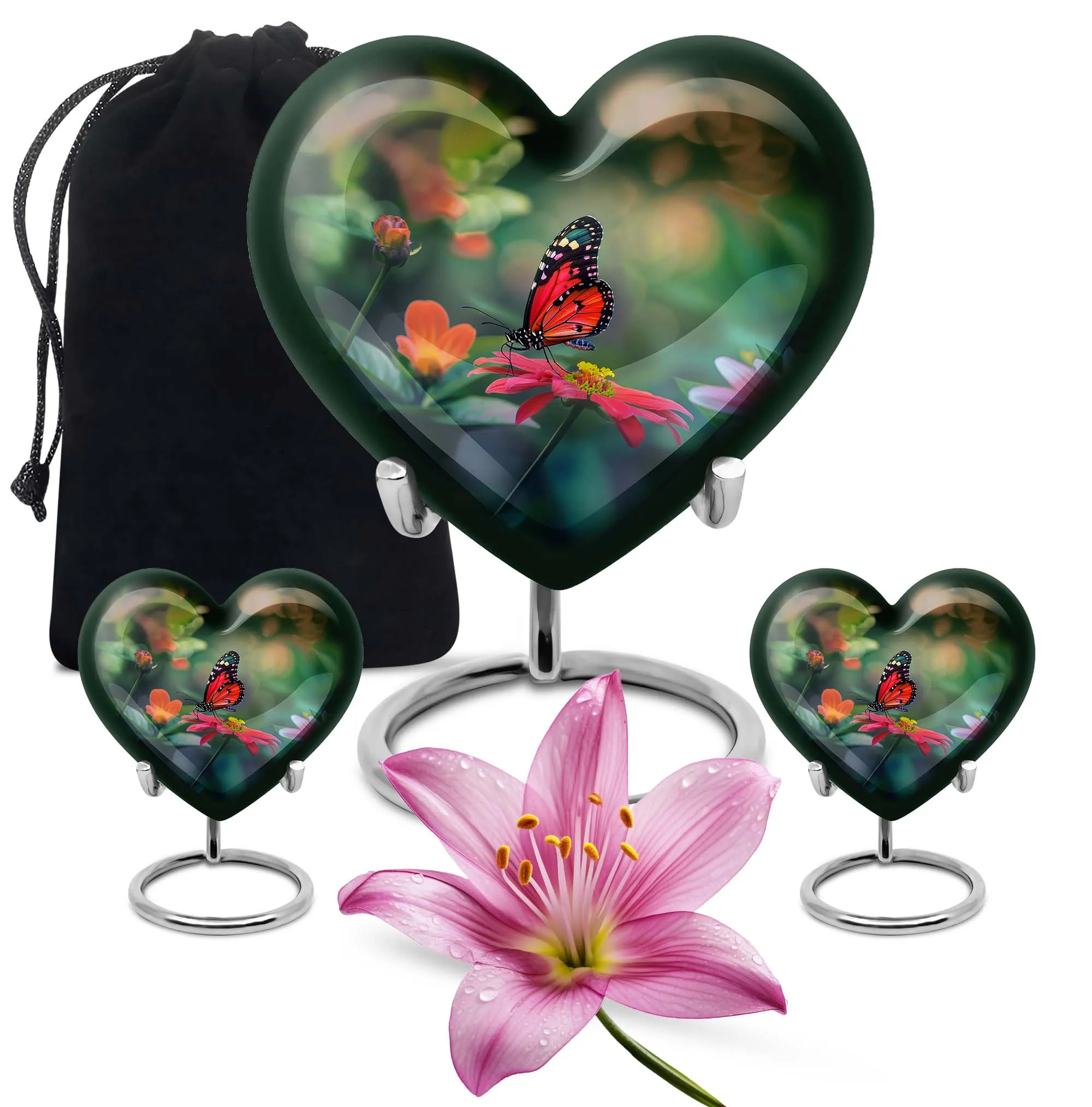 Cherishing Butterfly: A Tranquil Memorial Urn for Remembrance
