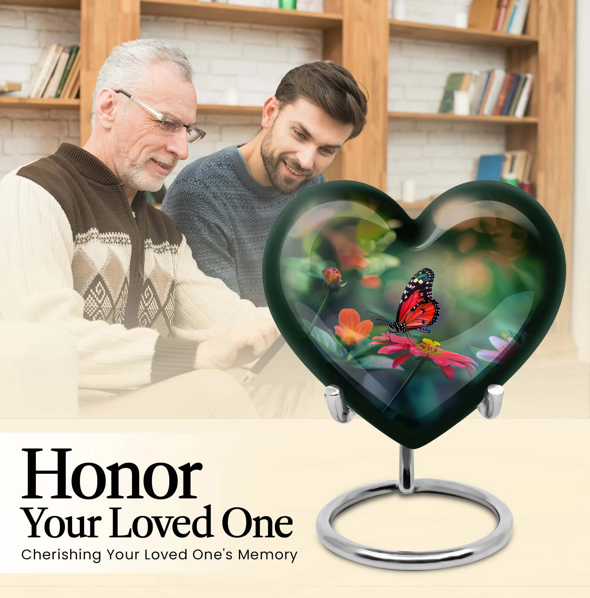 Cherishing Butterfly: A Tranquil Memorial Urn for Remembrance