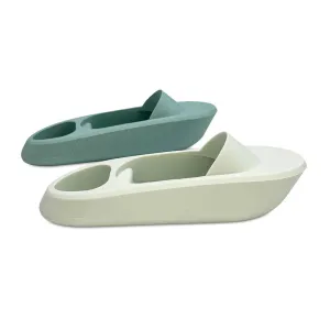 Cherub Baby Silicone Bath Toy Boats Oyster Sage