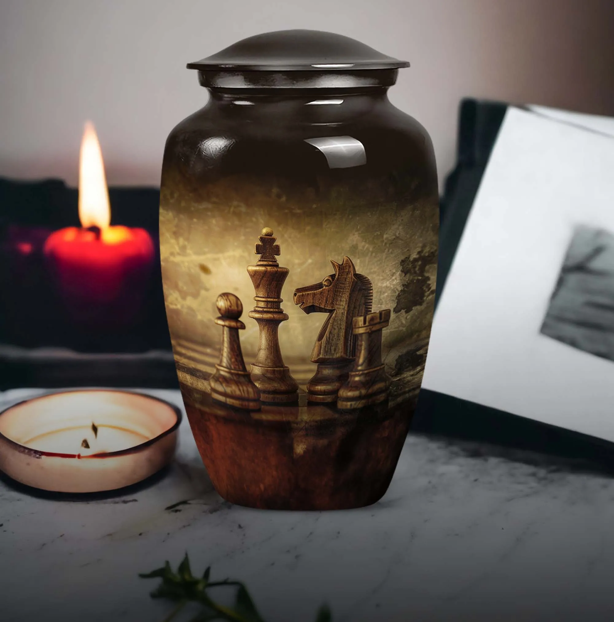 Chess Cremation Urn: Large Urn For Champions - Customizable