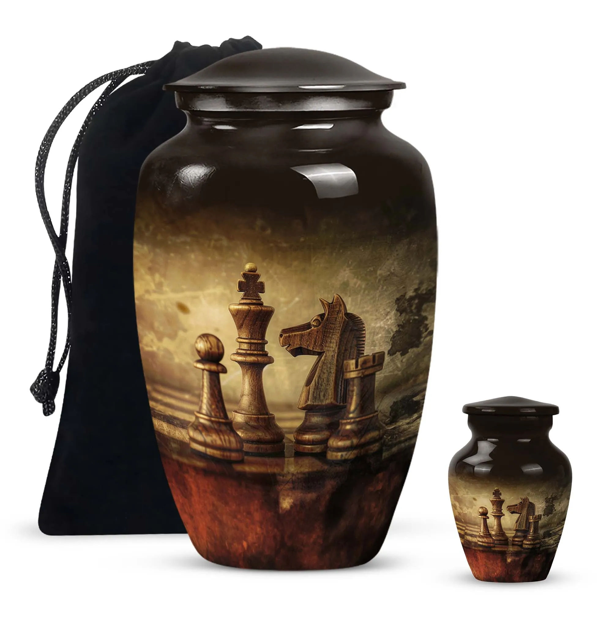 Chess Cremation Urn: Large Urn For Champions - Customizable