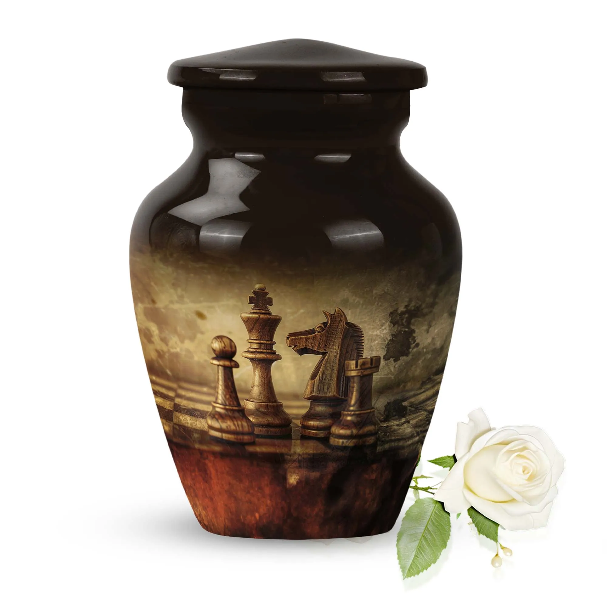 Chess Cremation Urn: Large Urn For Champions - Customizable
