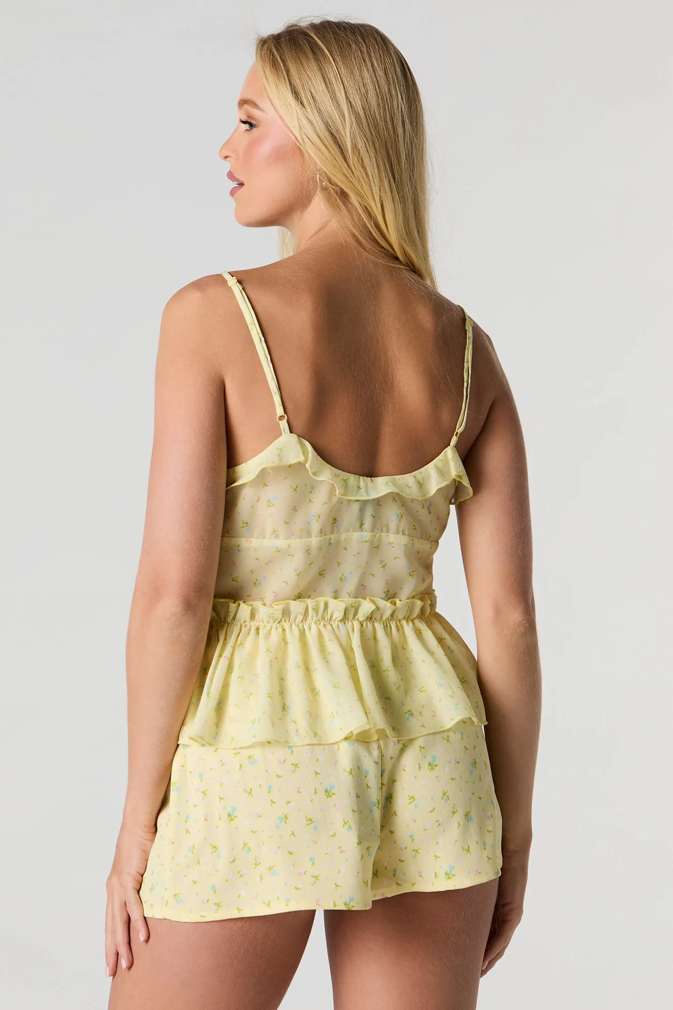 Chiffon Drawstring Short