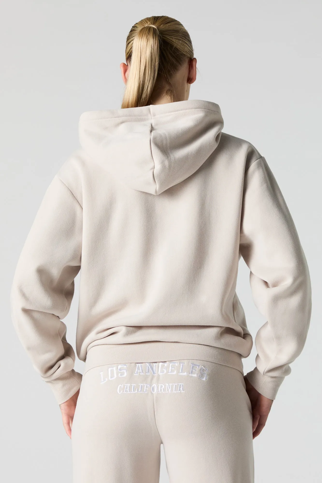 City Embroidered Fleece Hoodie