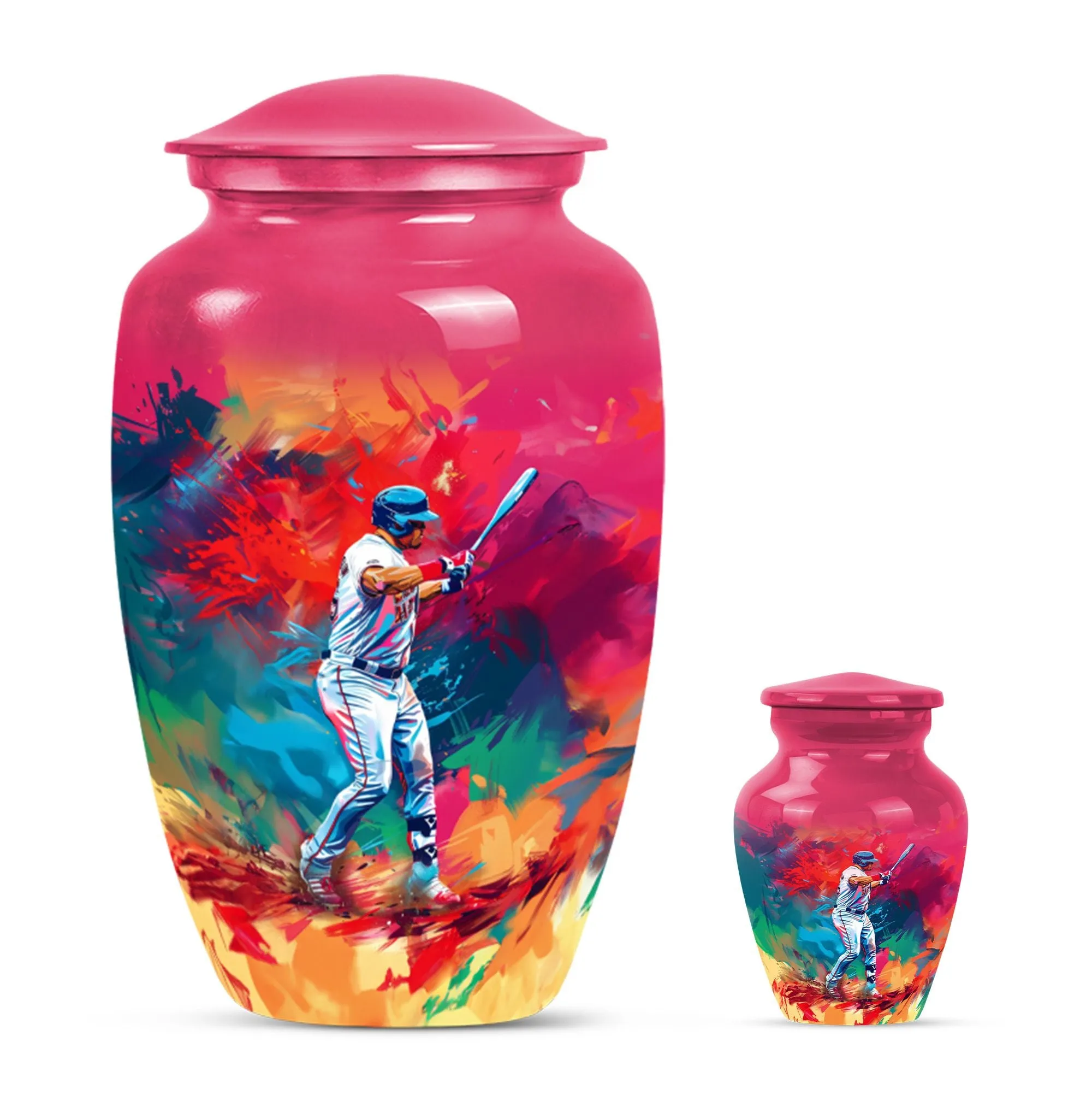 Classic Butterfly Baseball Urn: Cremation Accessory for Women
