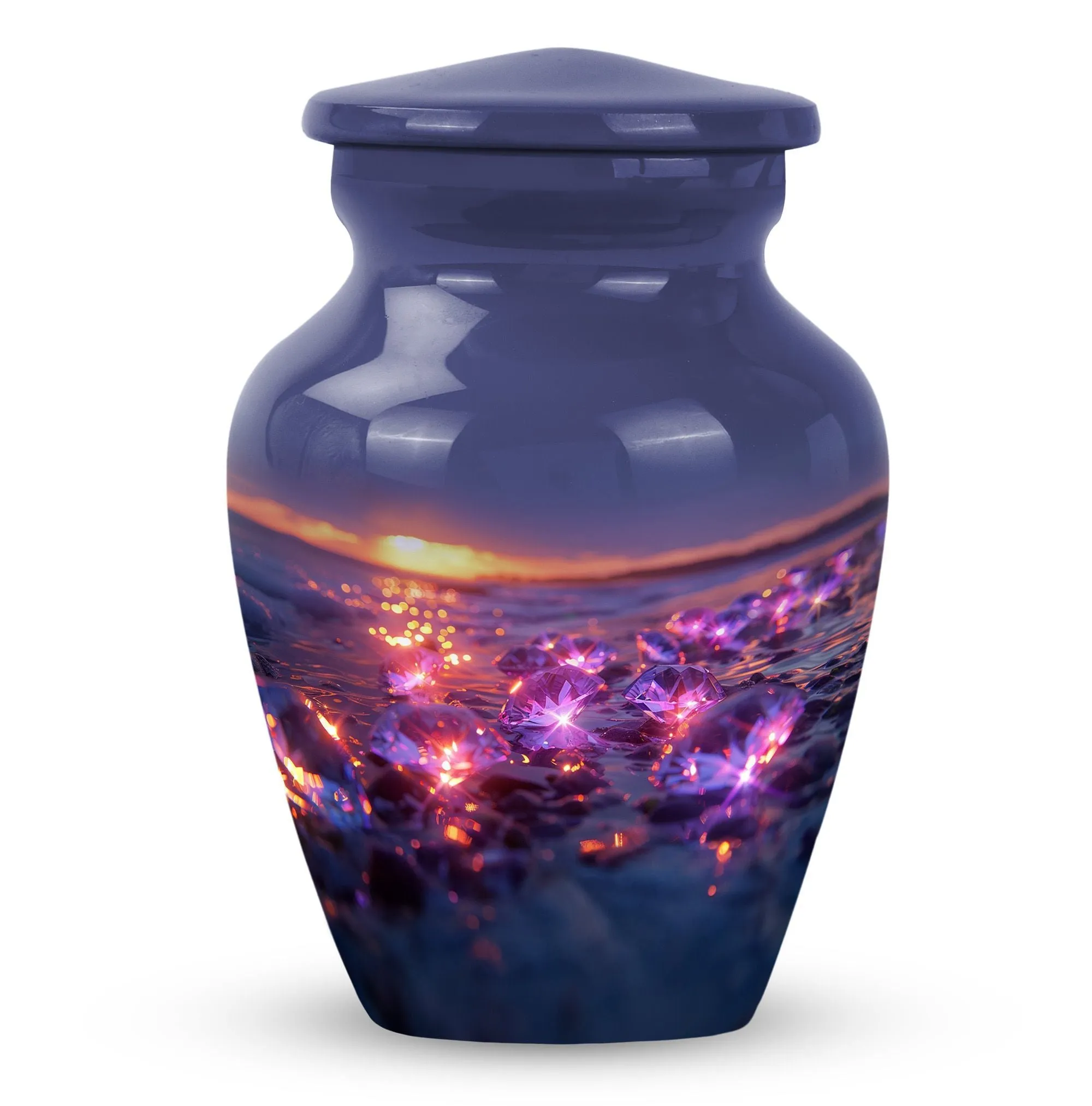 Classic Diamond Cremation Urn – A Commemorative Tribute
