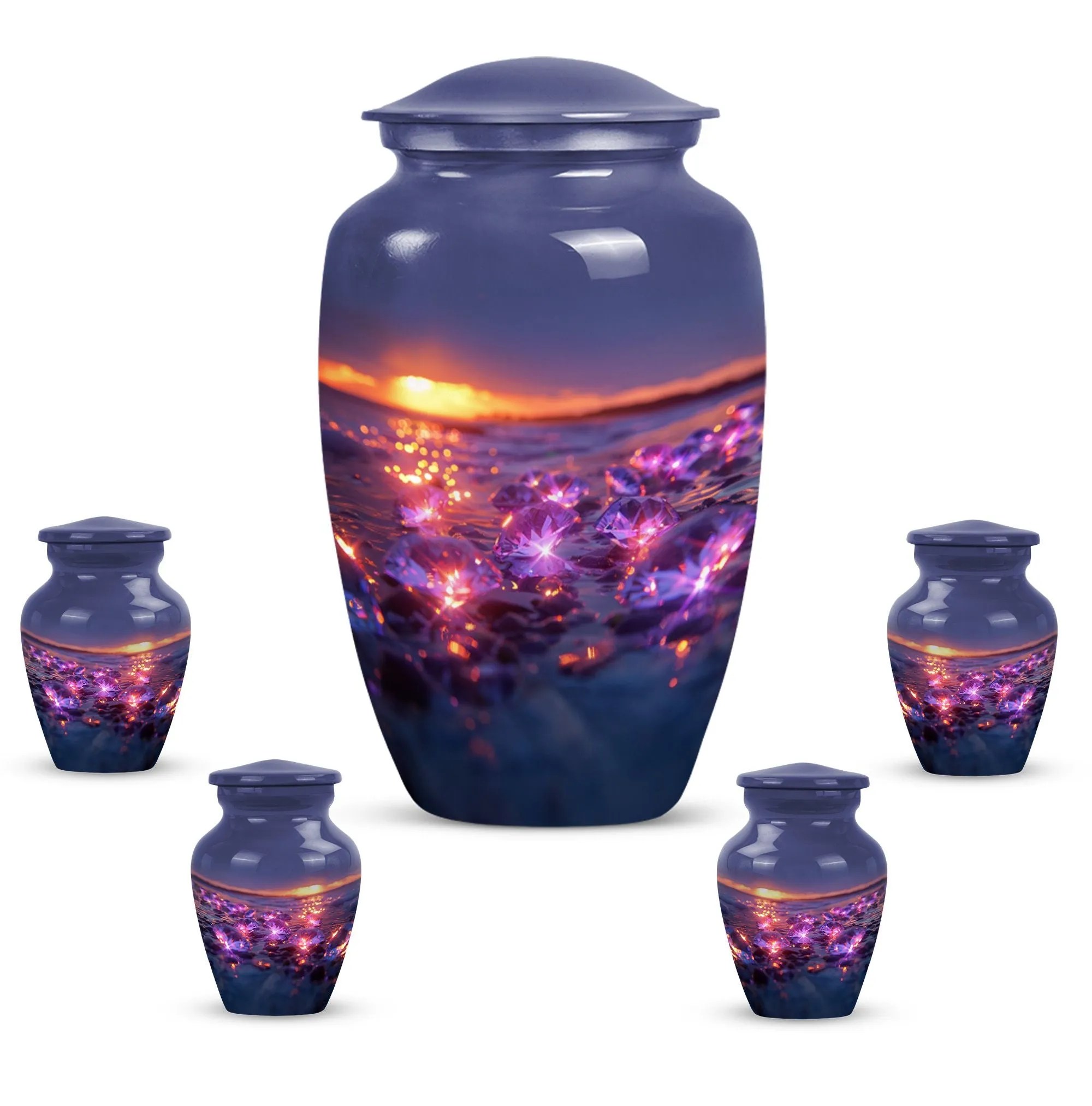 Classic Diamond Cremation Urn – A Commemorative Tribute