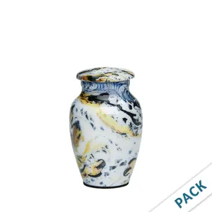 CLEARANCE - KEEPSAKE Classic Alloy Urn -9004-  Venetian Blue Swirl - Pack of 10