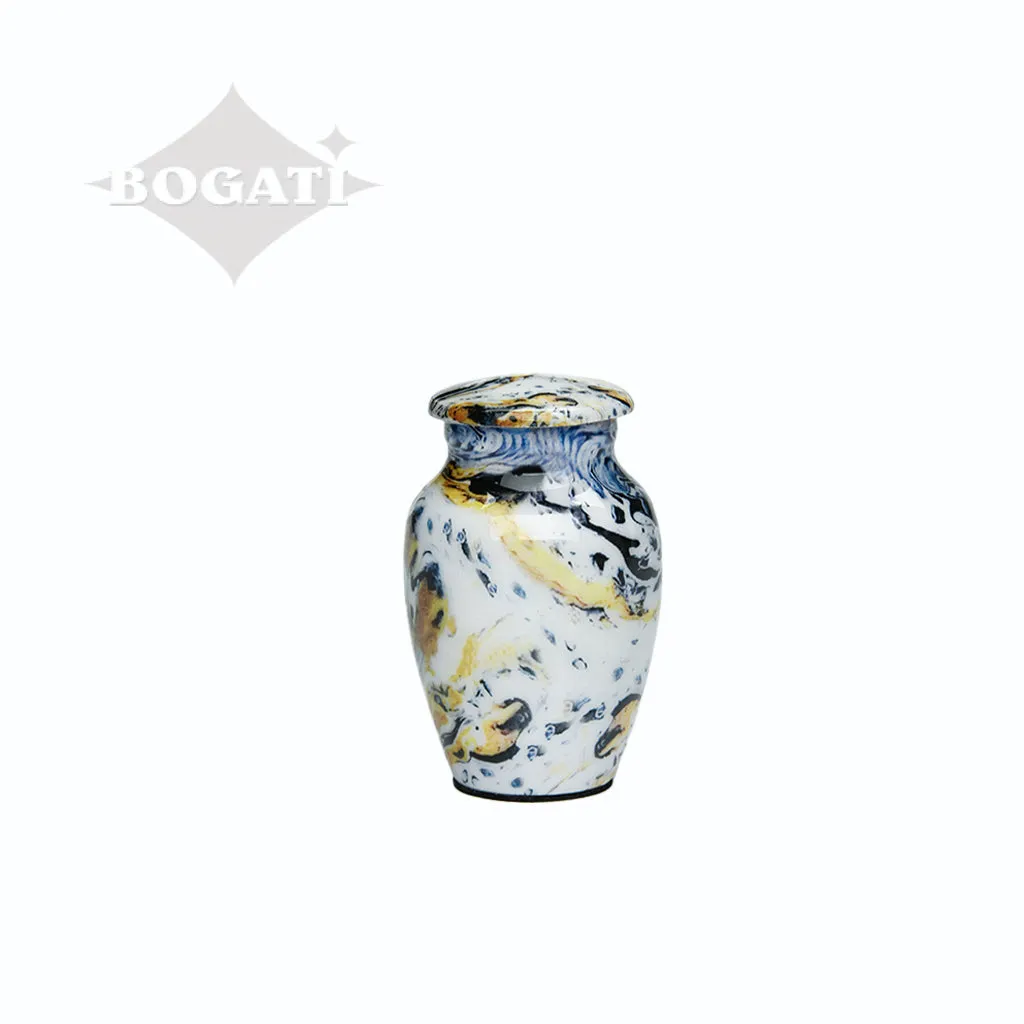 CLEARANCE - KEEPSAKE Classic Alloy Urn -9004-  Venetian Blue Swirl - Pack of 10