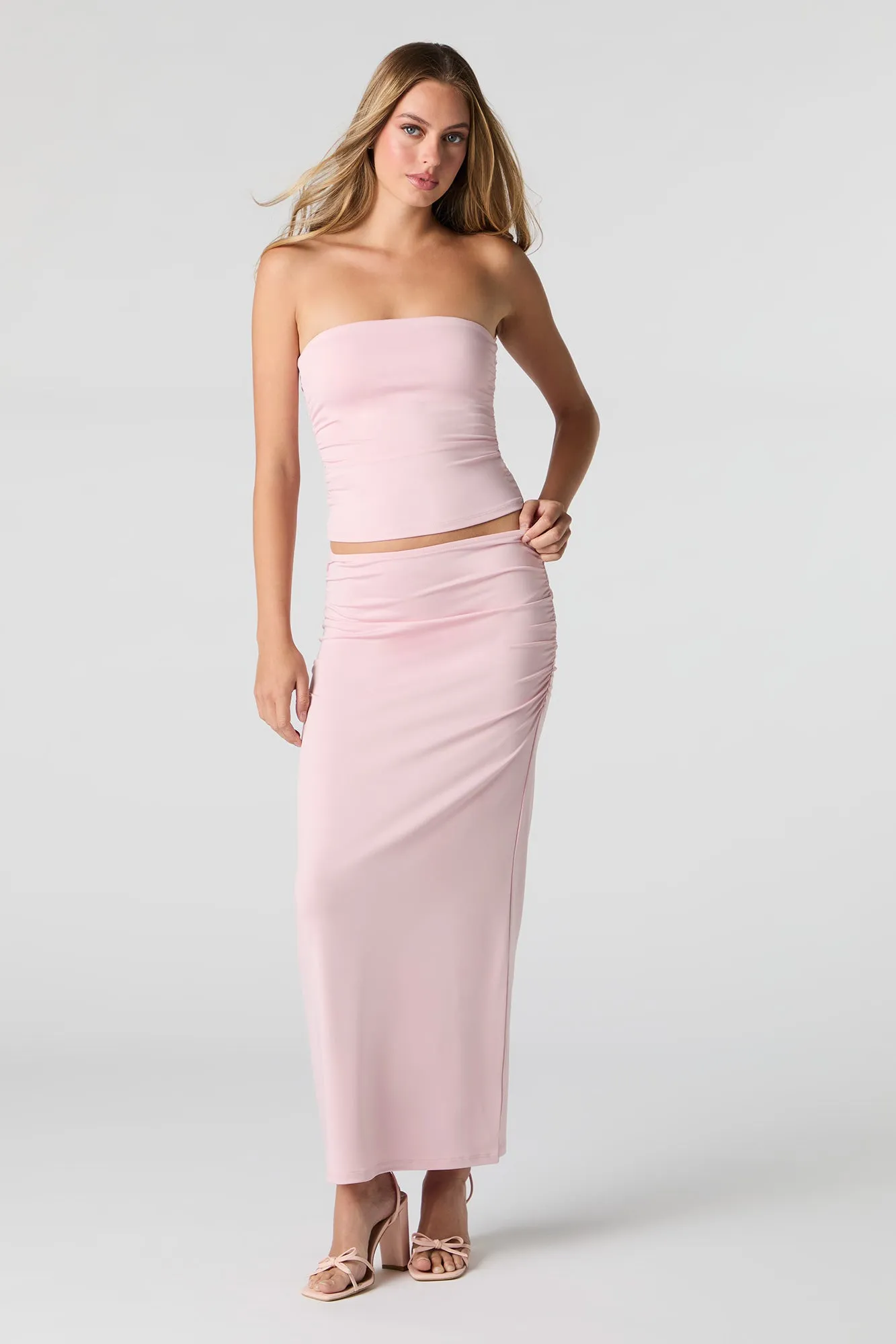 Contour Ruched Tube Top