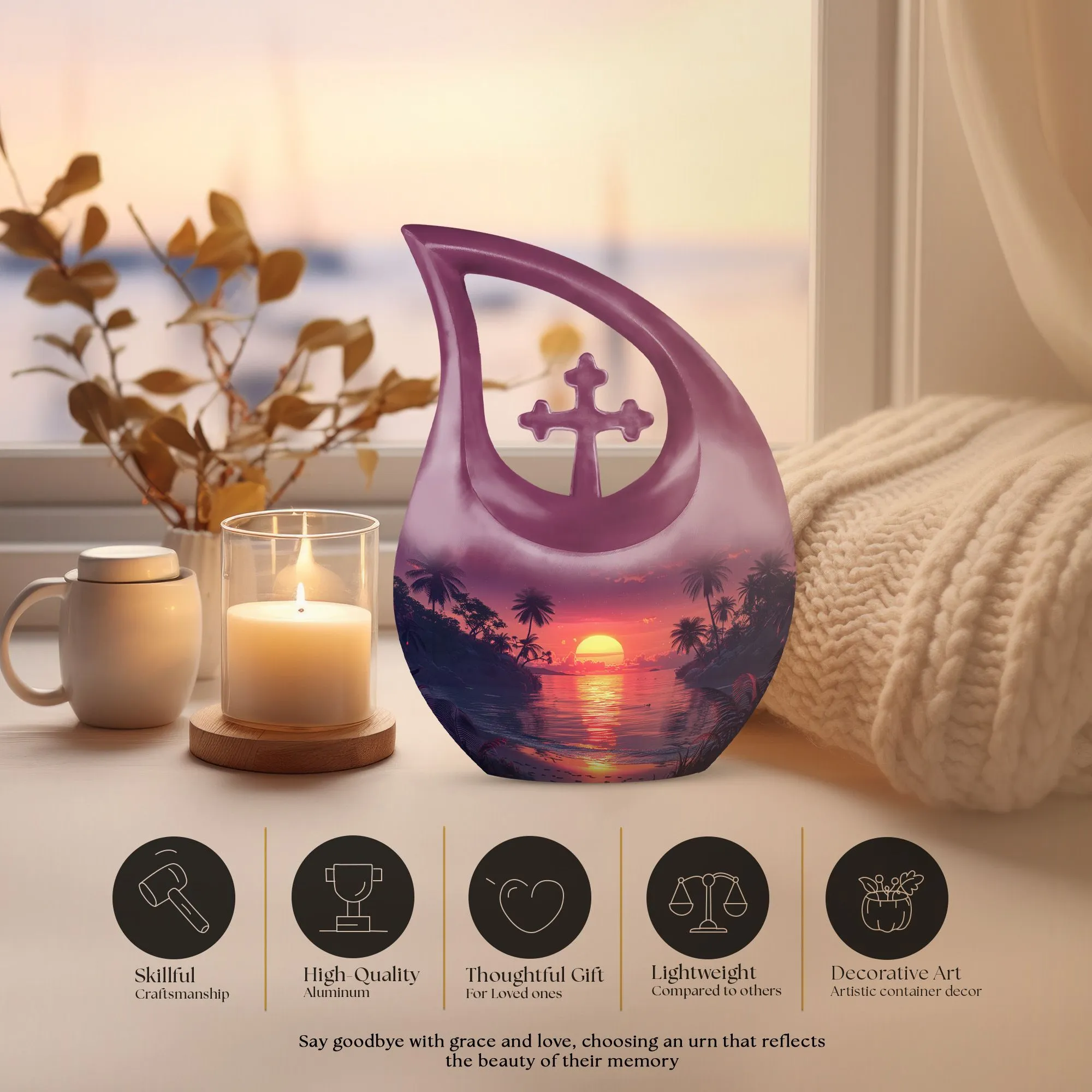 Cosmic Ballet Urn - Enigmatic Memorial Urn Artistically Crafted